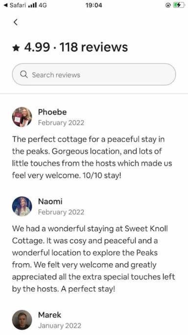 Sweet Knoll Cottage Buxton  Buitenkant foto